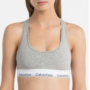 Calvin Klein Modern Cotton Grey Racerback Bralette